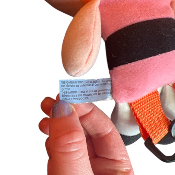 Vintage 2000 Y2K The Powerpuff Girls Blossom Plush Novelty Backpack - Picture 6 of 6